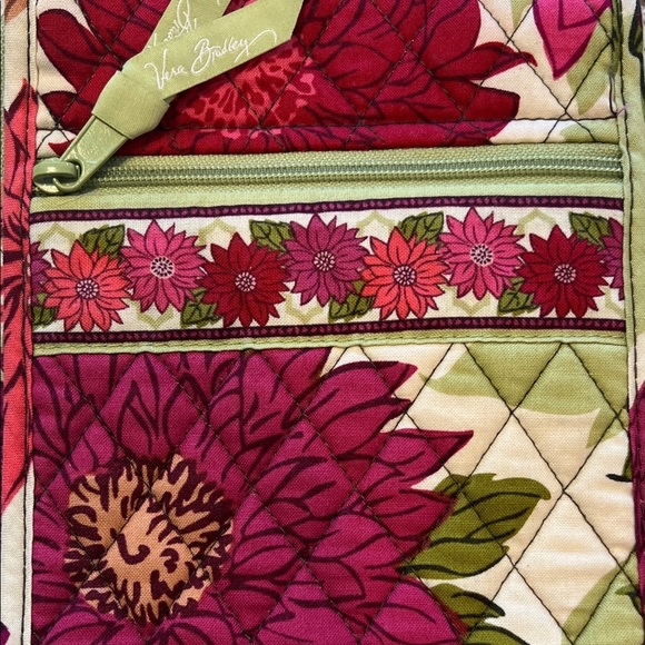 Vera Bradley Pink and Green Floral Crossbody Bag - Picture 10 of 10